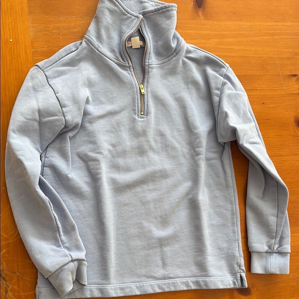 Crewcuts girls large sweatshirt, 3/4 zip